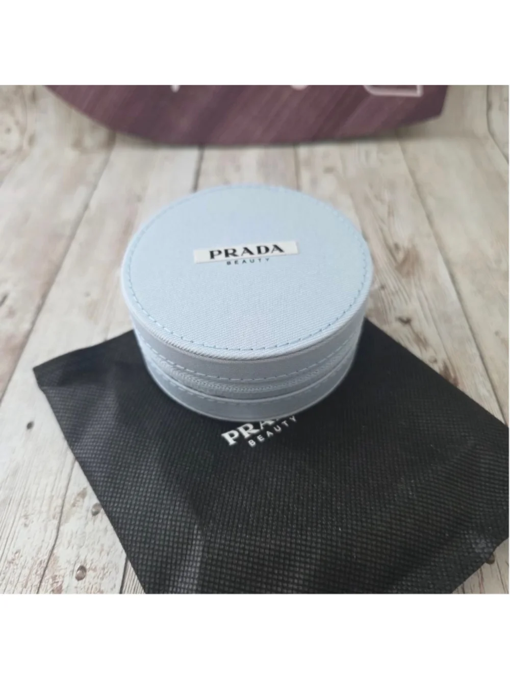 Women's Prada Light Blue Beauty Jewelry Case